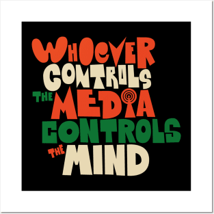 Empowering Free Thinkers - Unveil Truth with my Media Critique T-Shirt! Posters and Art